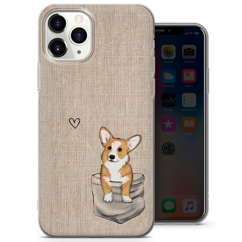 Funda para teléfono para perros Linda funda adecuada para iPhone iPhone 13 Pro, 12, 11, XR, XS, 8 , 7 y Samsung S21, S22, A50, A51, Huawei P20, P30 Lite / D13 imagen 5