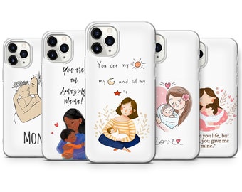 Mom Phone Case|Mother daughter Phone Case| fit for iPhone Samsung Huawei phone case | D63