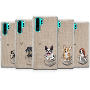 Funda para teléfono para perros Linda funda adecuada para iPhone iPhone 13 Pro, 12, 11, XR, XS, 8 , 7 y Samsung S21, S22, A50, A51, Huawei P20, P30 Lite / D13 imagen 8