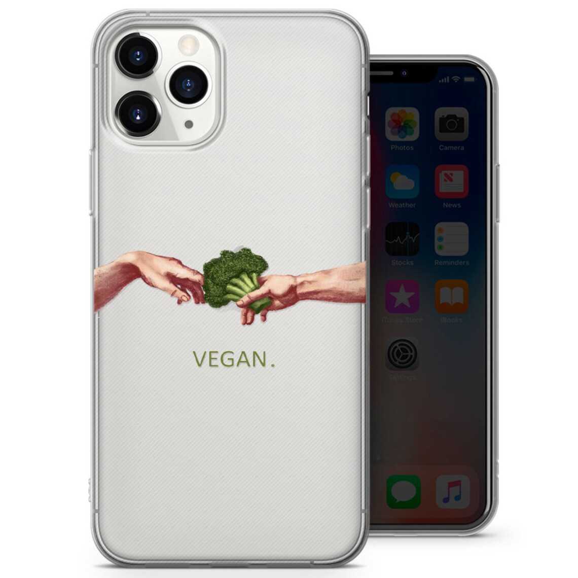 Vegan Phone Case Transparent Cover suitable for iPhone 12 Pro Etsy