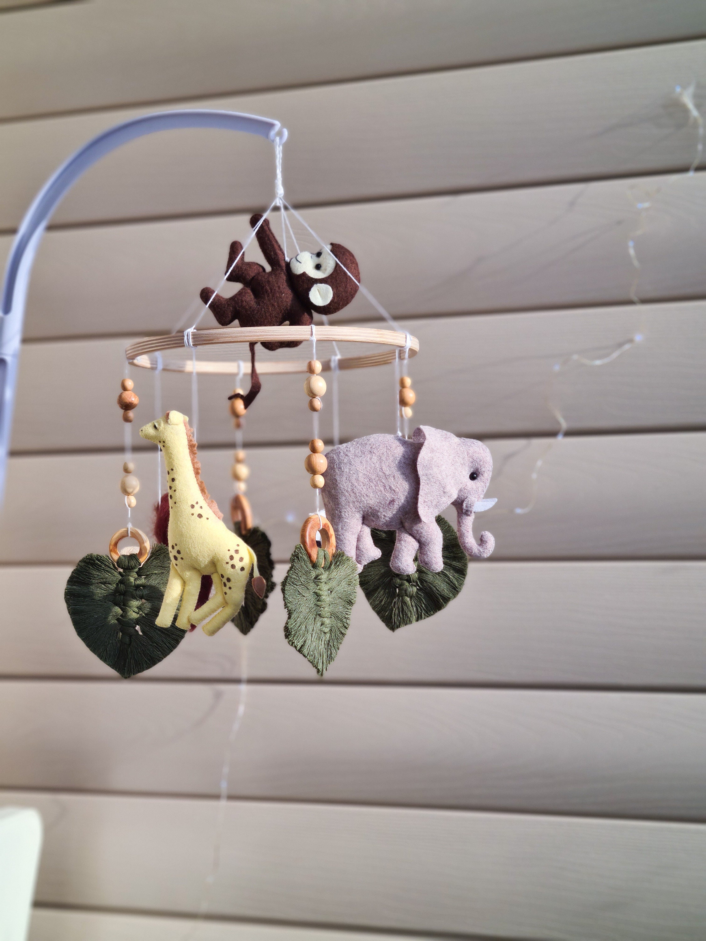 Safari Baby mobile Jungle Nursery Crib Mobile safari Etsy