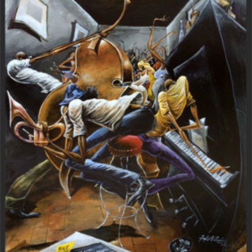 Jazz Wall Art Black Art African American Art Music Etsy