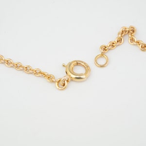 May include: A gold chain necklace with a lobster clasp closure.