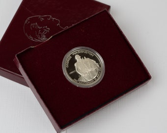 The George Washington Silver Commemorative Half-Dollar Coin, 250th anniversary