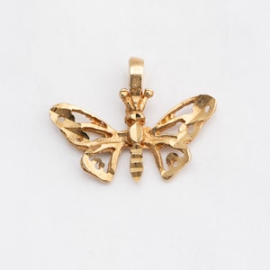 1 gram butterfly pendant 10k yellow gold