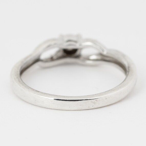 Sterling Silver Diamond Ring, Solitaire Diamonds,… - image 4