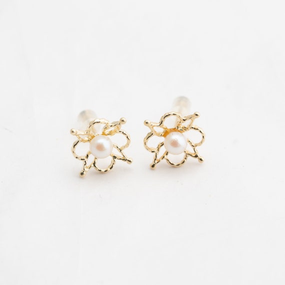 Vintage Chanel Clover Earrings, Vintage