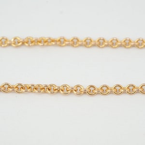 May include: A gold chain necklace with a delicate, linked design.