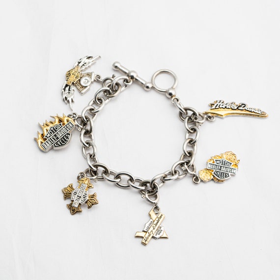 Harley Davidson Motorcycles Sterling Silver 925 Mens Charm Harley Davidson Motorcycles Sterling Silver 925 Mens Charm