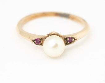 Antique Pearl Ring - Etsy