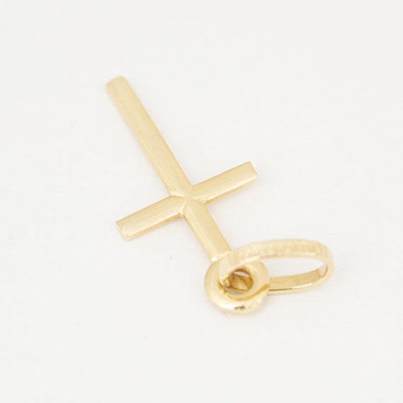 14k yellow gold cross pendant, Cross gold pendant, Re… - Gem