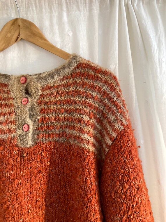 70s Mohair orange jumper