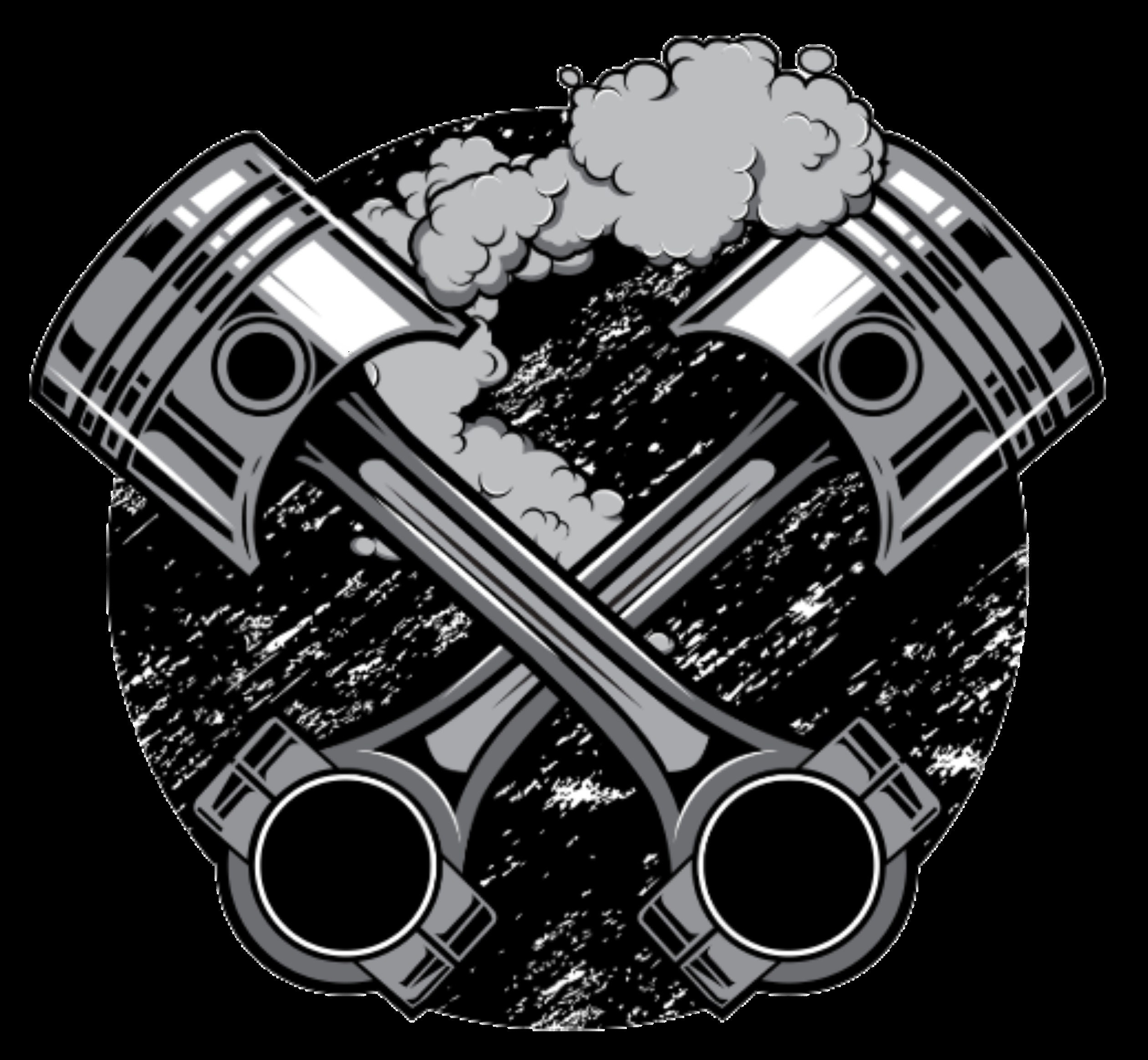 Piston Graphic Racing Muscle Car Hot Rod Mechanic Transparent Etsy