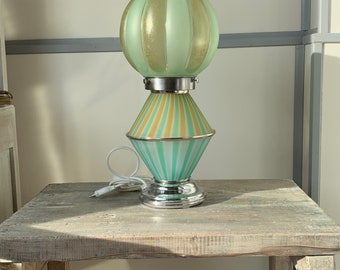 Lamp made with original vintage glass