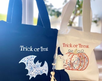 Special Offer - Liberty Halloween Trick or Treat Bag | Embroidered | Gift Idea | Matching Items Available | Spooky Season