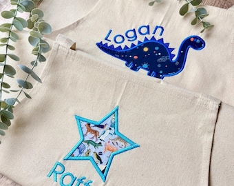 Personalised Children's Apron | Liberty of London Fabric | Kids Play Apron | Embroidered | Little Chef | Baking with the Family