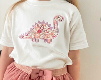 Liberty Dinosaur T-shirt | Custom made Dino Tee | Official Liberty of London Fabric | Perfect Gifting idea for Boys & Girls | Birthday Top