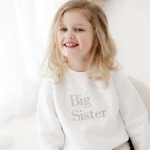 Matching Sibling Tops | New Baby | Big Sister | Big Brother | Gender Reveal | Family Announcement | Matching Items | Embroidered Gift Idea