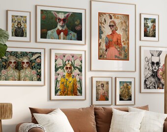 Eclectic Wall Art, Printable Wall Art, Wall Art Prints, Retro Wall Art,