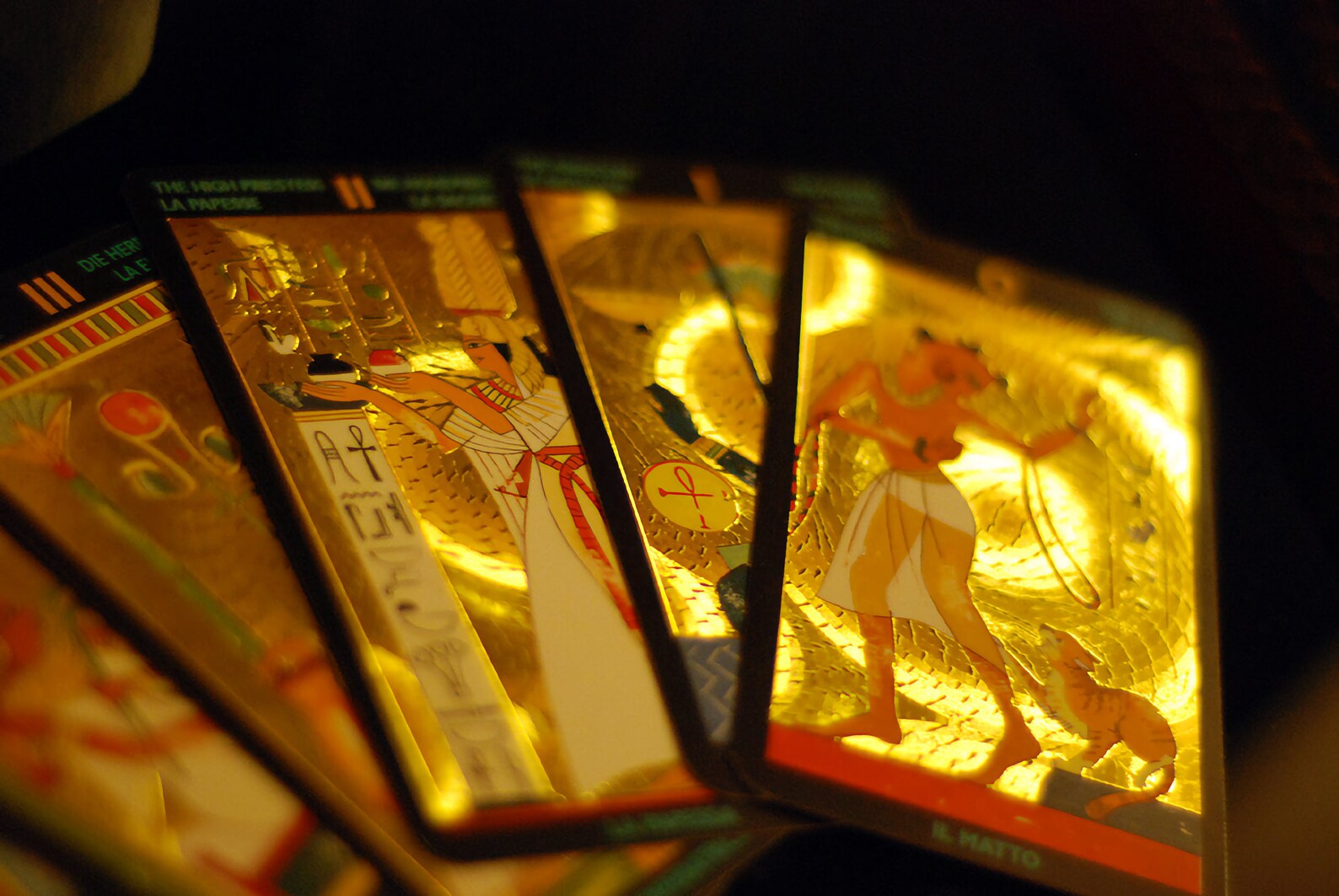 Tarot deck Egyptian tarot cards deck Nefertiti GOLD Etsy