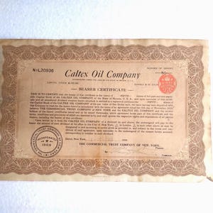 Historic 1919 Caribex Oil Company Stock Certificate – A Collector&#39;s Rarity from the U.S. Oil Boom Era
