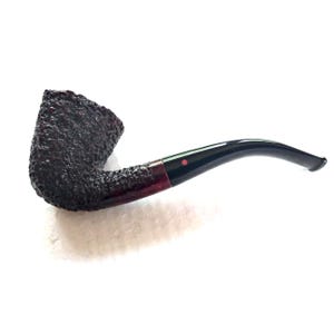 Ser Jacopo Modica briar pipe – handmade Italian rusticated tobacco pipe, lightweight vintage