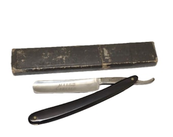 Vintage J. Hall Bradford Rasiermesser Set – Deutsche Hohlschliffklinge