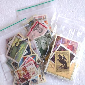 Surprise Stamp Pack – 50 Vintage Stamps from Around the World