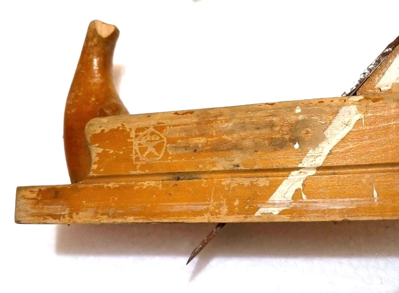 木製の大工用かんな2本、ソ連時代と20世紀初頭のヴィンテージ木工工具