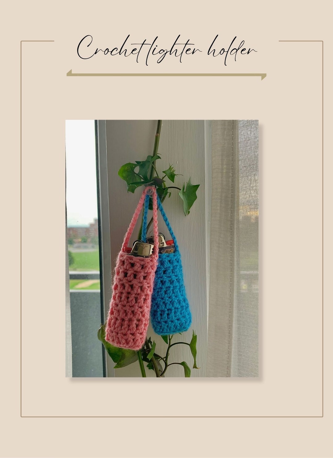 Crochet Lighter Holder Pattern Etsy