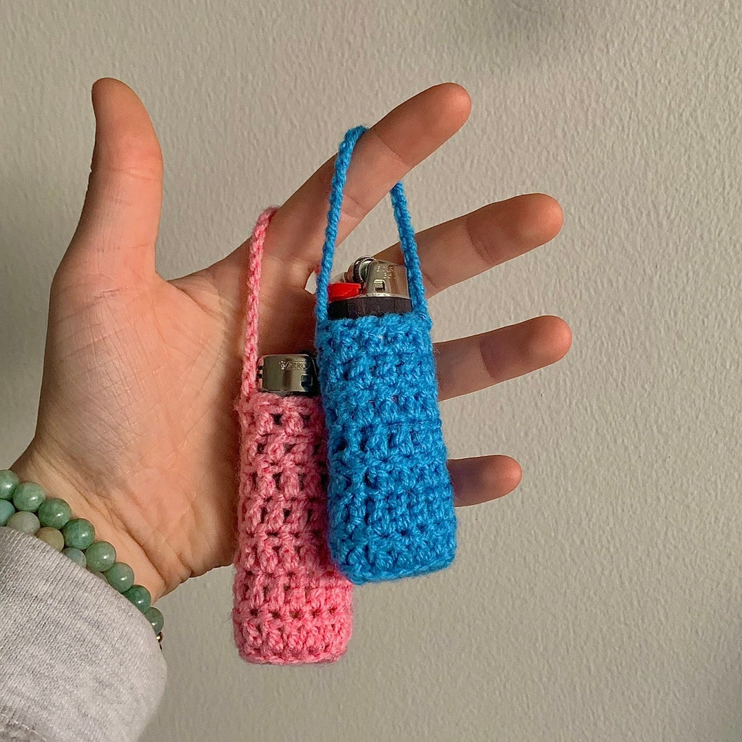 Crochet Lighter Holder Etsy