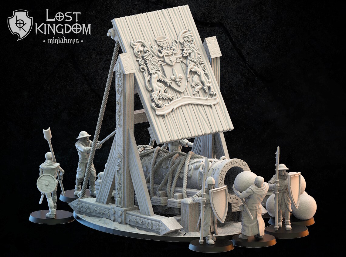 Sacred Bombard Trebuchet Proxy Bretonnian Lost Kingdom Etsy