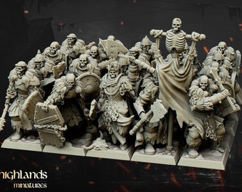 Blackwatch, command, highlands miniatures, vampire covenant, 9th age, grave guard