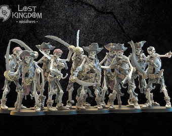 Skeleton Buccaneers, Lost Kingdom, Undead Vampire Pirates, 9th Age, WArgaming, WAP, Vampire Coast