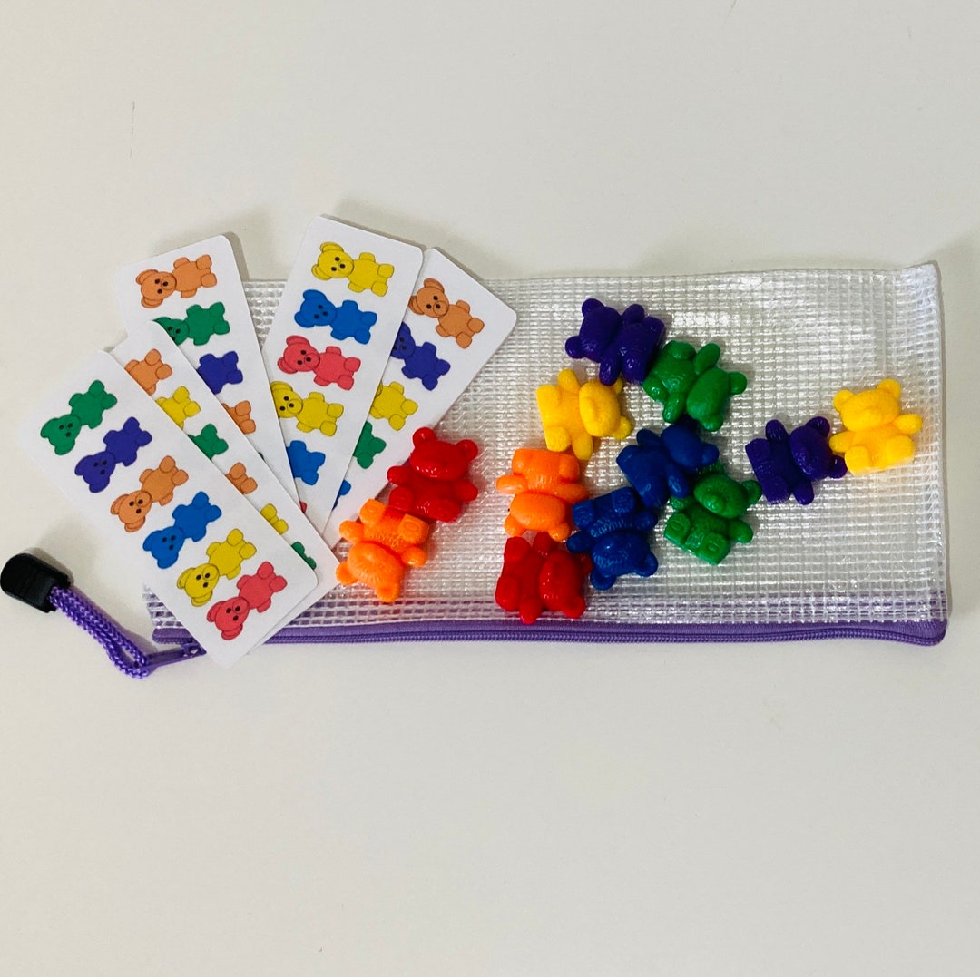 Color Matching and Patterns Busy Bag/ Little Bears Activity - Etsy
