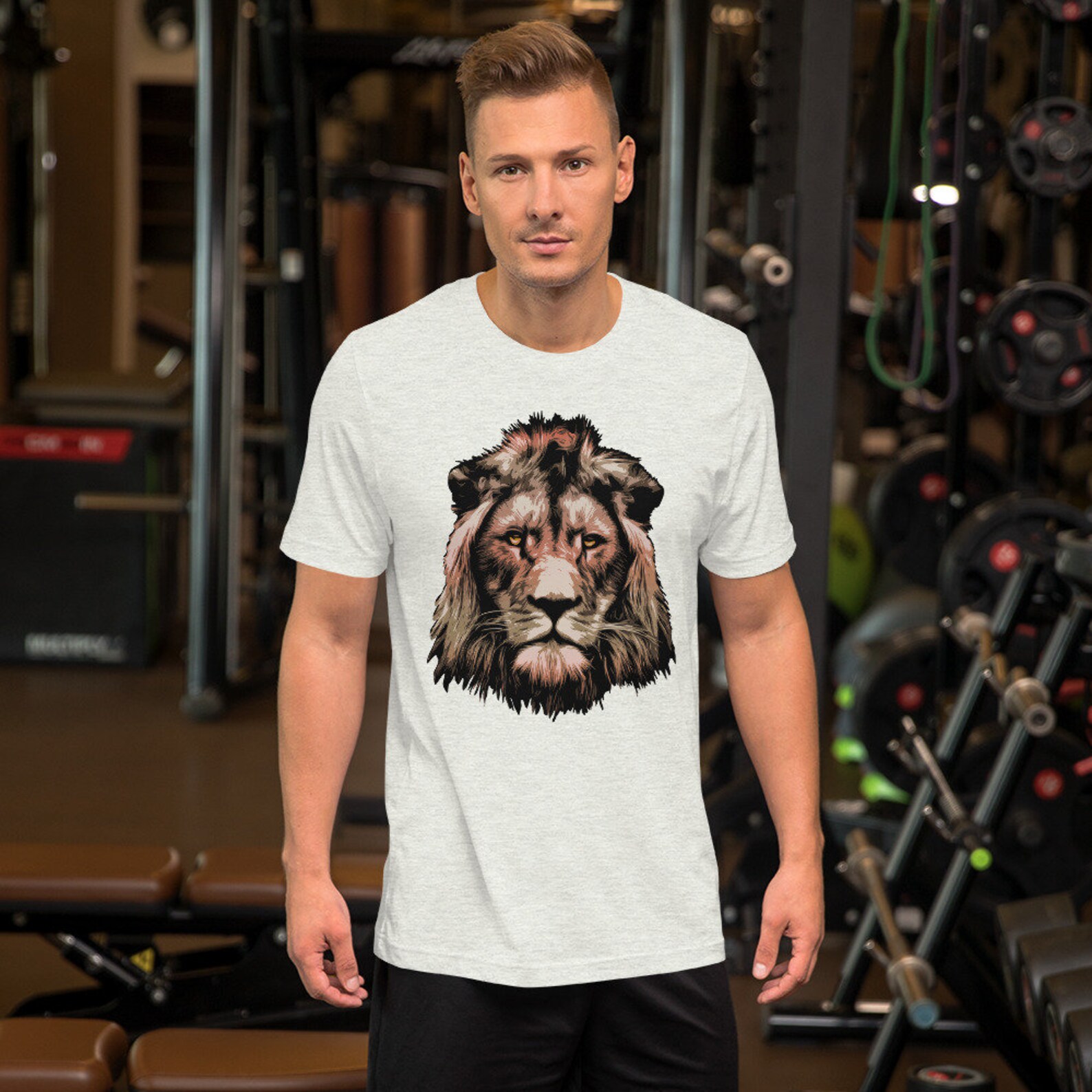 Lion King Short-Sleeve Unisex T-Shirt Lion Head Tee | Etsy