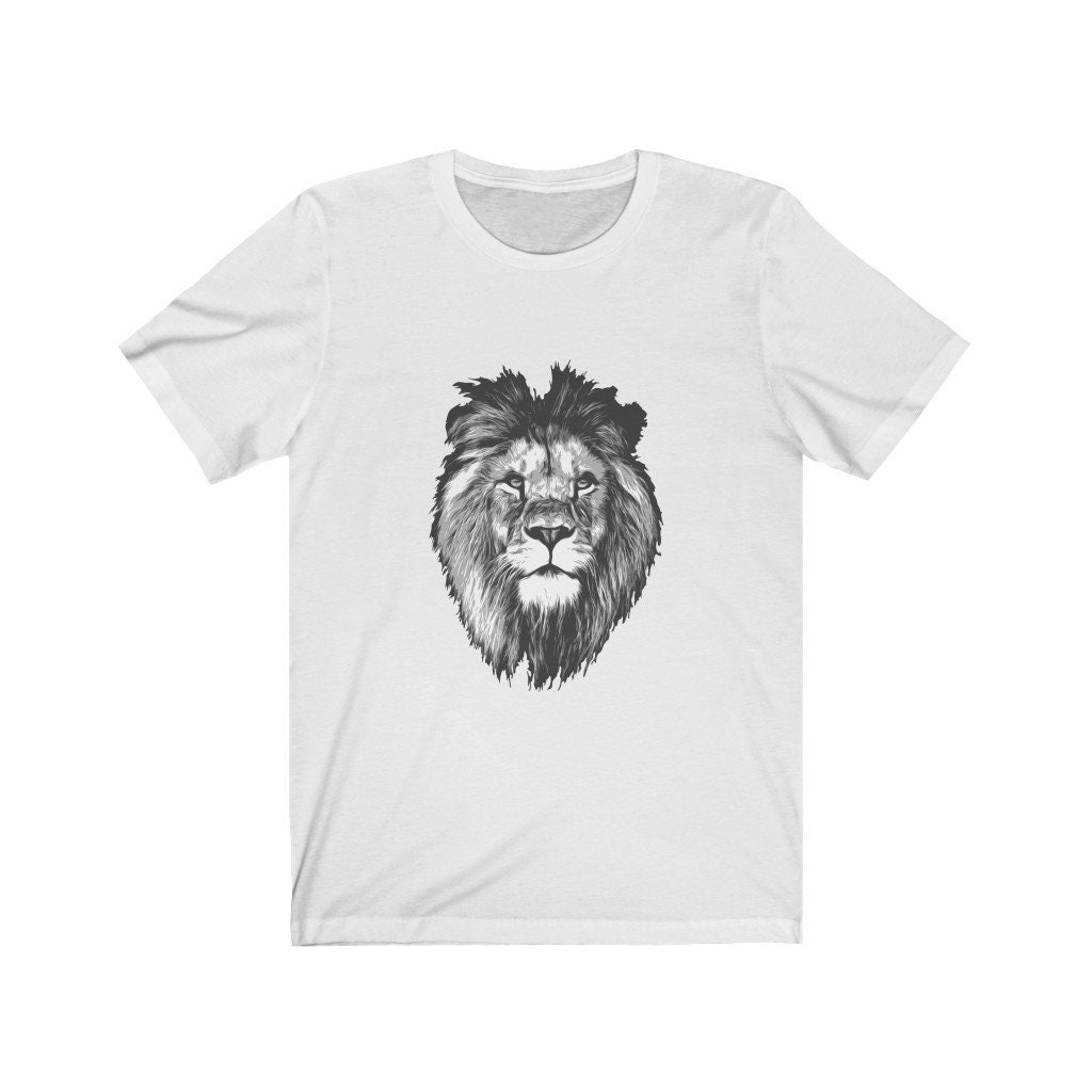Lion head Unisex Jersey Short Sleeve Tee Lion T-Shirt | Etsy