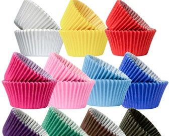 100 Paper Mini Cake Cup Liners Baking Union Jack Cupcake Cases Muffin Holders 