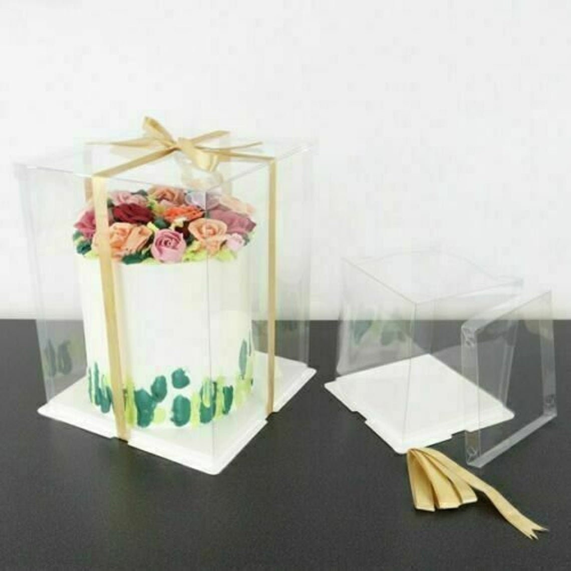 Crystal Cake Box PME Clear Tall Cake Display Gift Box FAST - Etsy Canada