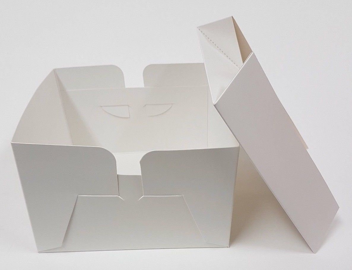 White Cake Boxes With Lids 810121416 & Etsy UK