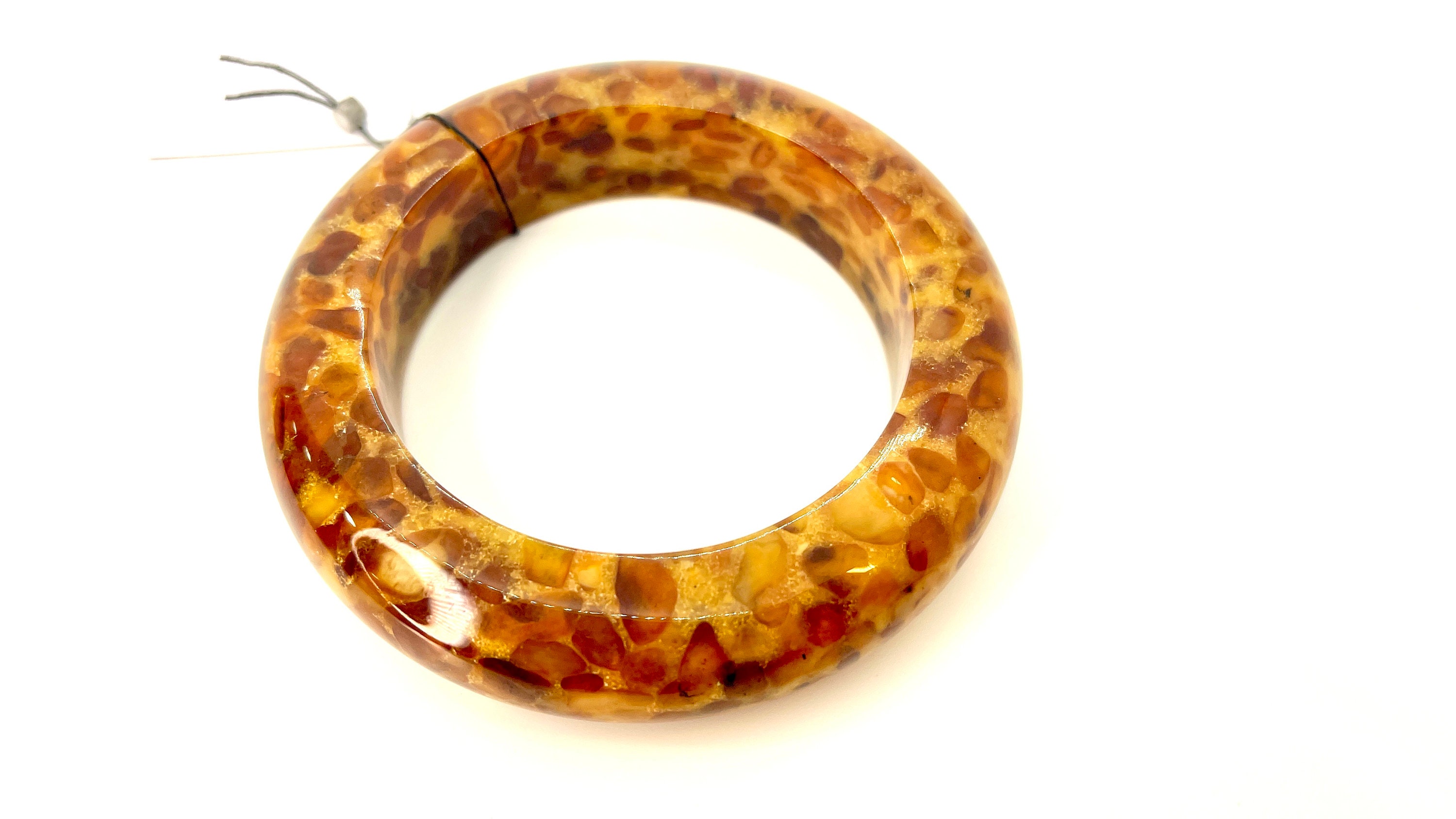 13.8 Inches Genuine Amber Necklace from Baltic Sea Made with Unpolished Mixed 35 cm 
