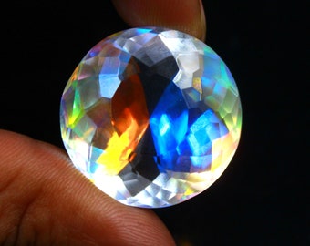 AAAA 7x9 mm Oval Rose cut Cabochon Gorgeous Rainbow Moonstone Super Sparkle 23 pcs