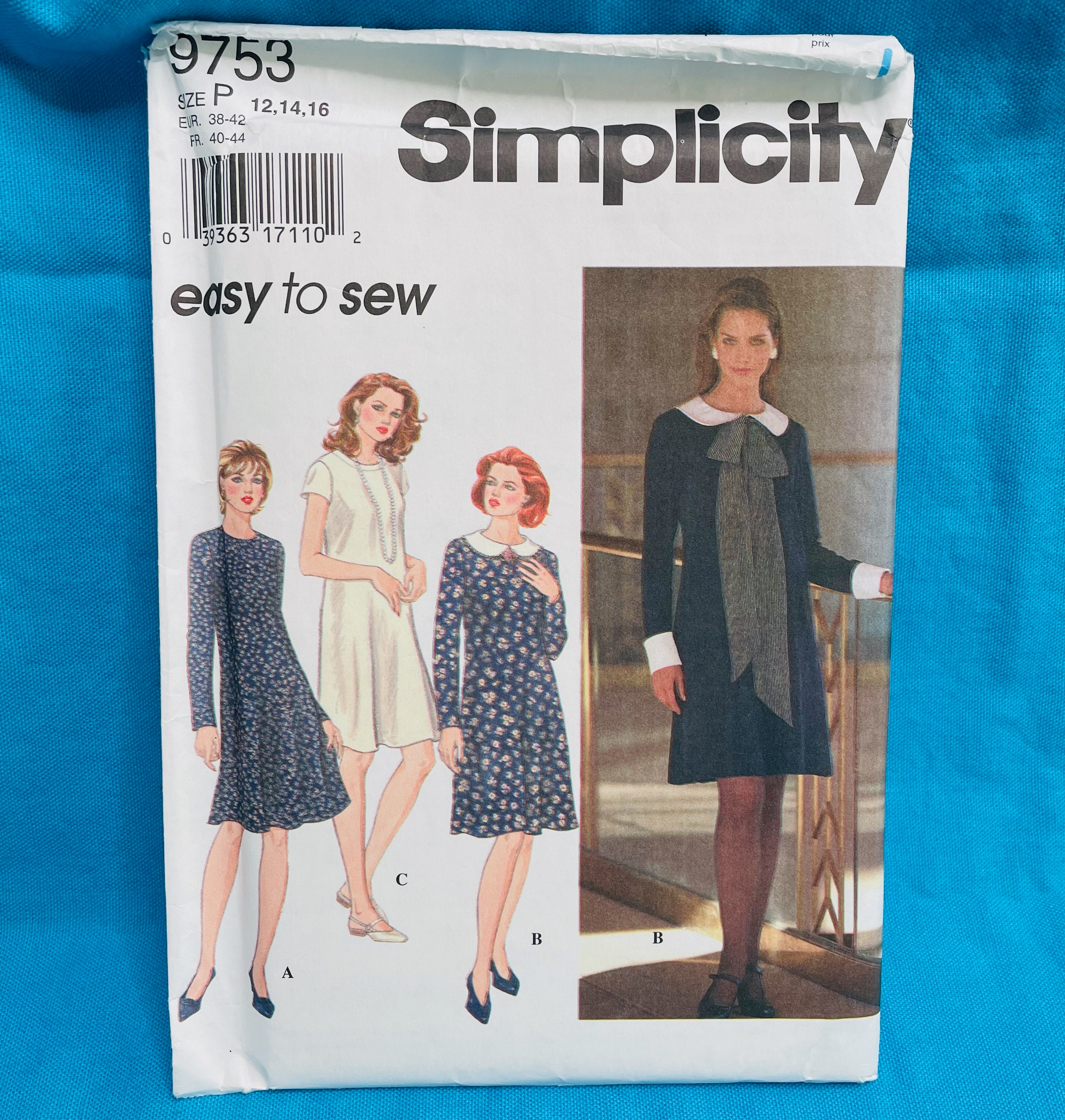 Simplicity Pattern 9753 Vintage Simplicity Sewing Patterns From the Nineties, 1990s, Nos. 7072 ...