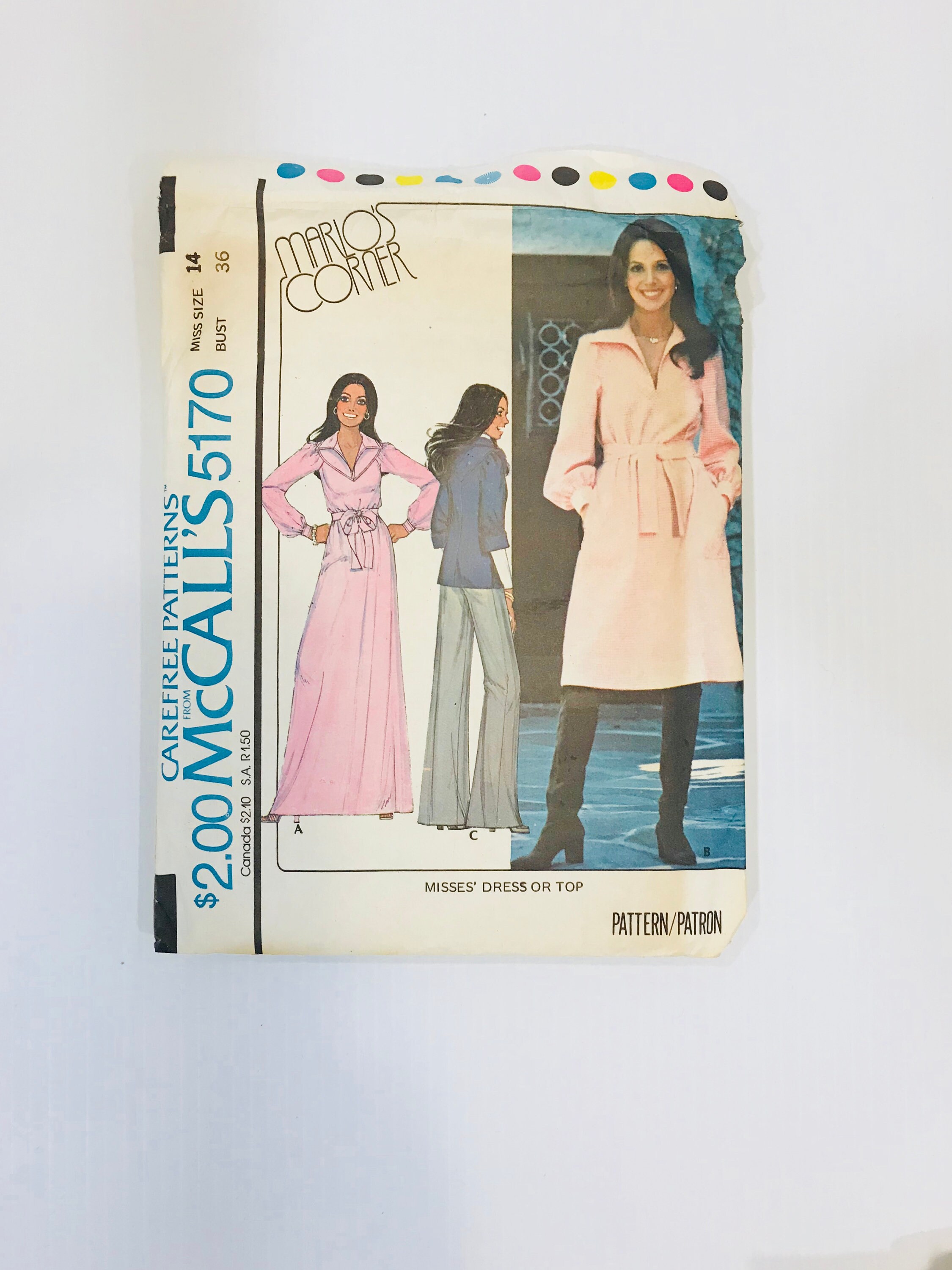 Vintage Sewing Patterns Butterick 3251, 4699, 5679, Mccalls 3417, 5170 ...