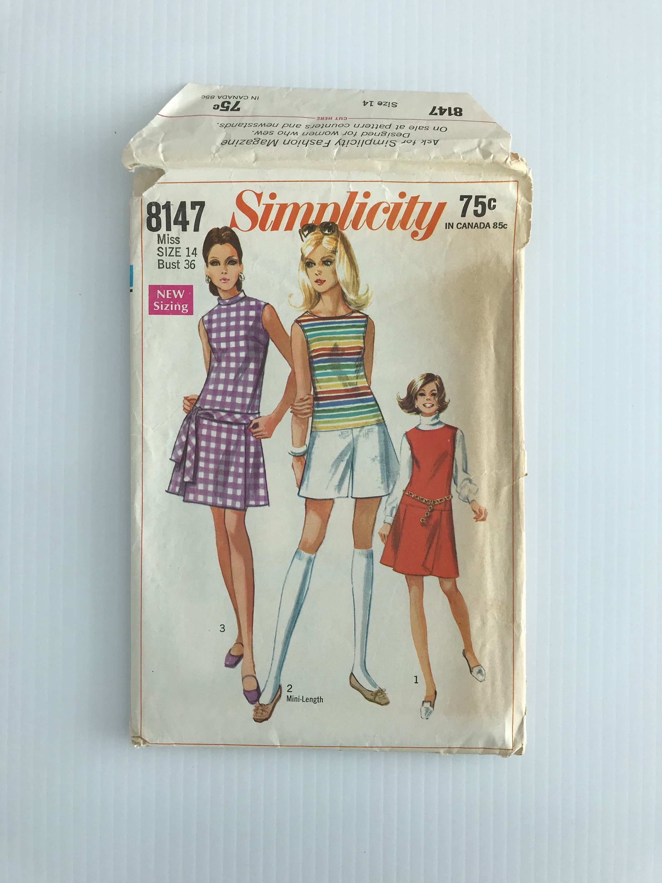 Vintage Sewing Patterns From 1969 Simplicity 8098, 8147, 8446, 8453 ...