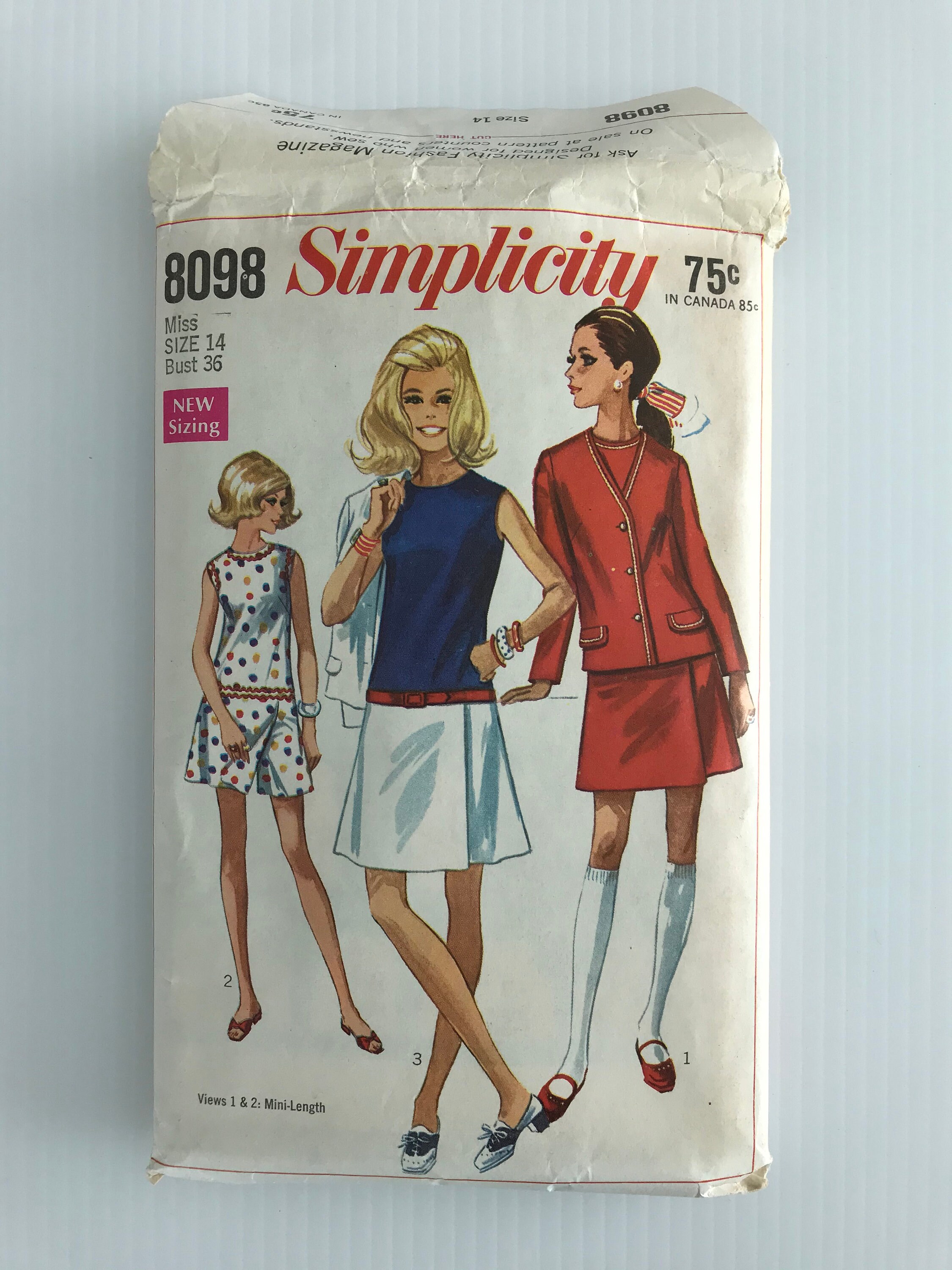 Vintage Sewing Patterns From 1969 Simplicity 8098, 8147, 8446, 8453 ...