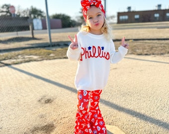 Phillies Bellbottoms | Go Phils Bellbottoms | Boho Babygirl Bellbottoms | Phillies Baby Bellbottoms | Phillies Kids Bellbottoms