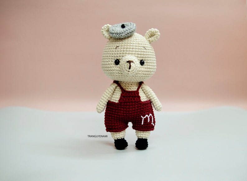 Tranguyenami PDF FILE Crochet Mini Bear Crochet Pattern Crochet Toy Amigurumi Pattern English Pattern image 4