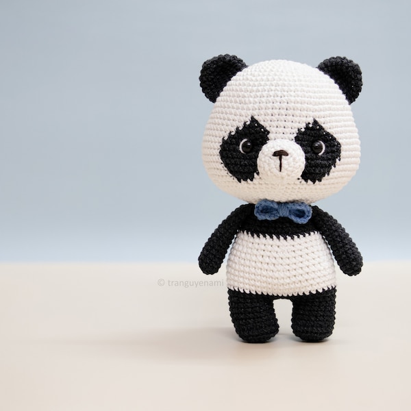 Tranguyenami- (PDF FILE) Crochet Panda- Crochet Pattern- Crochet Toy - Amigurumi Pattern- English Pattern