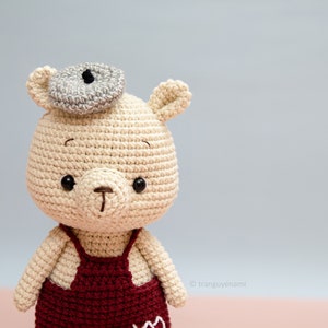 Tranguyenami PDF FILE Crochet Mini Bear Crochet Pattern Crochet Toy Amigurumi Pattern English Pattern image 2